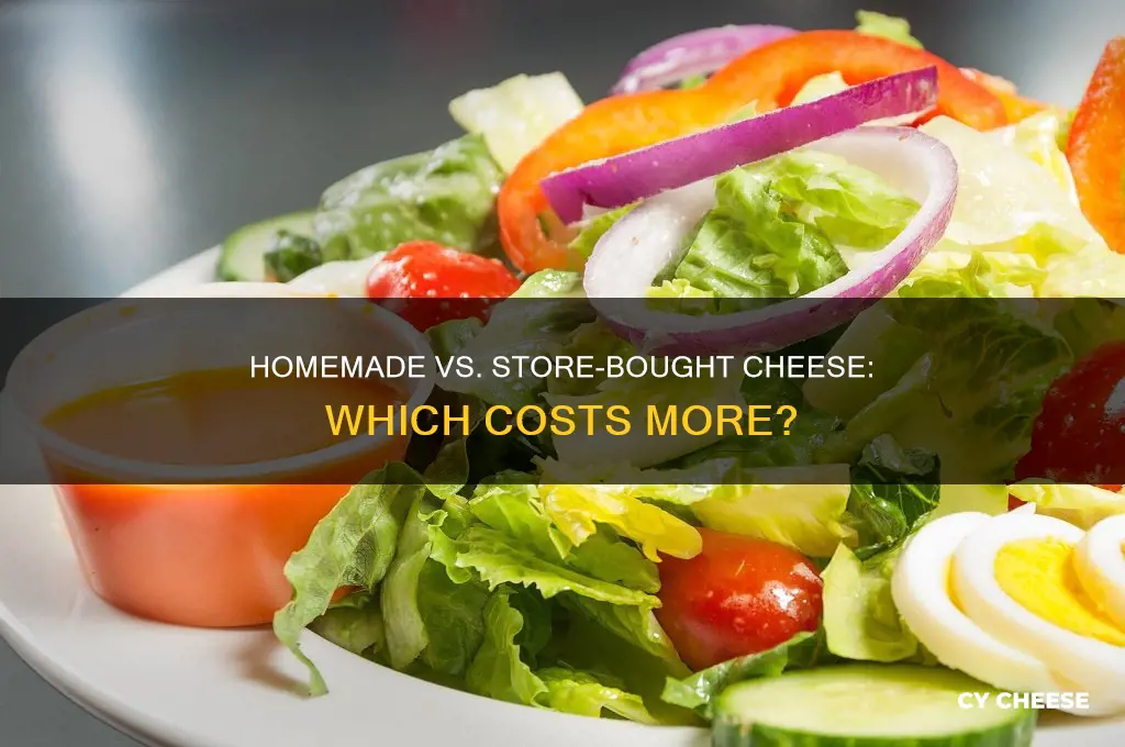 is homemade cheese more expensive than store cheese