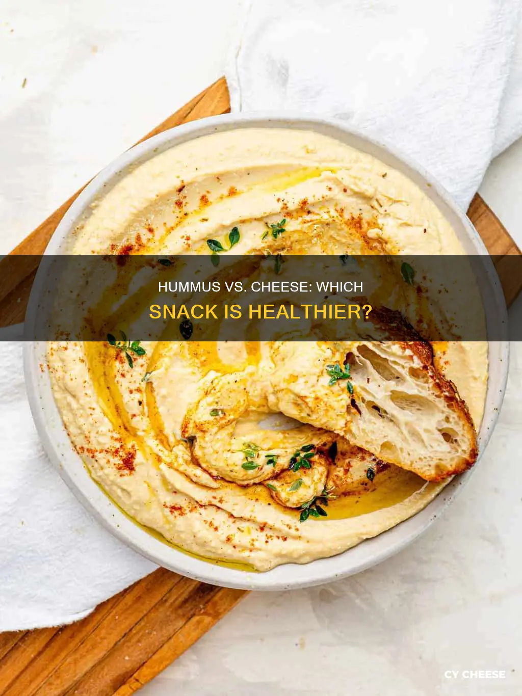 is hummus healthier than cheese