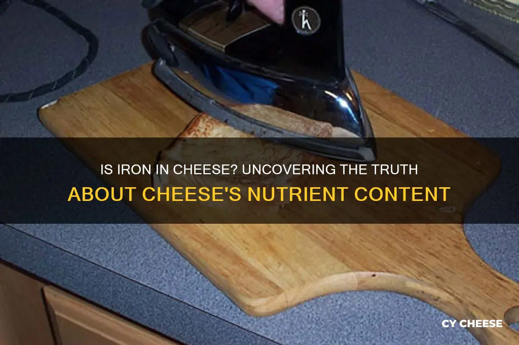 is iron in cheese