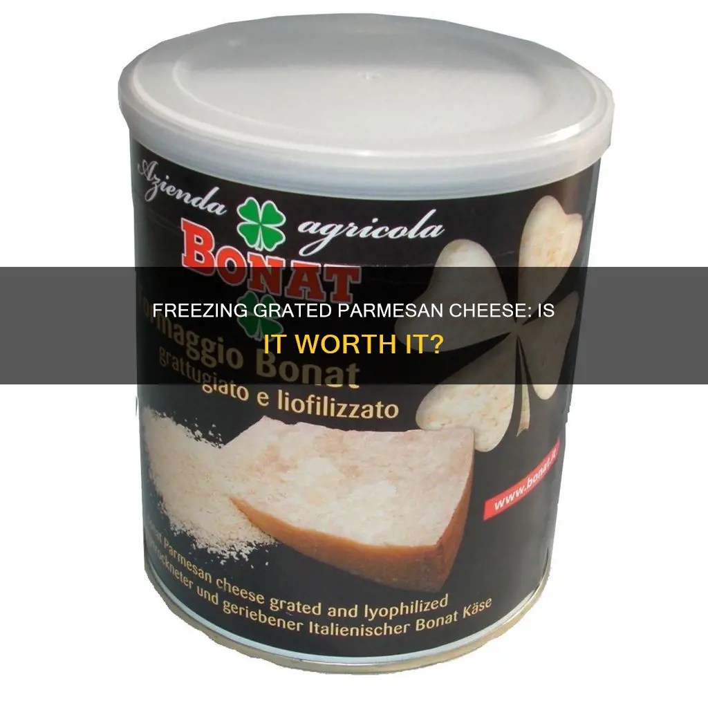 is it ok to freeze grated parmesan cheese
