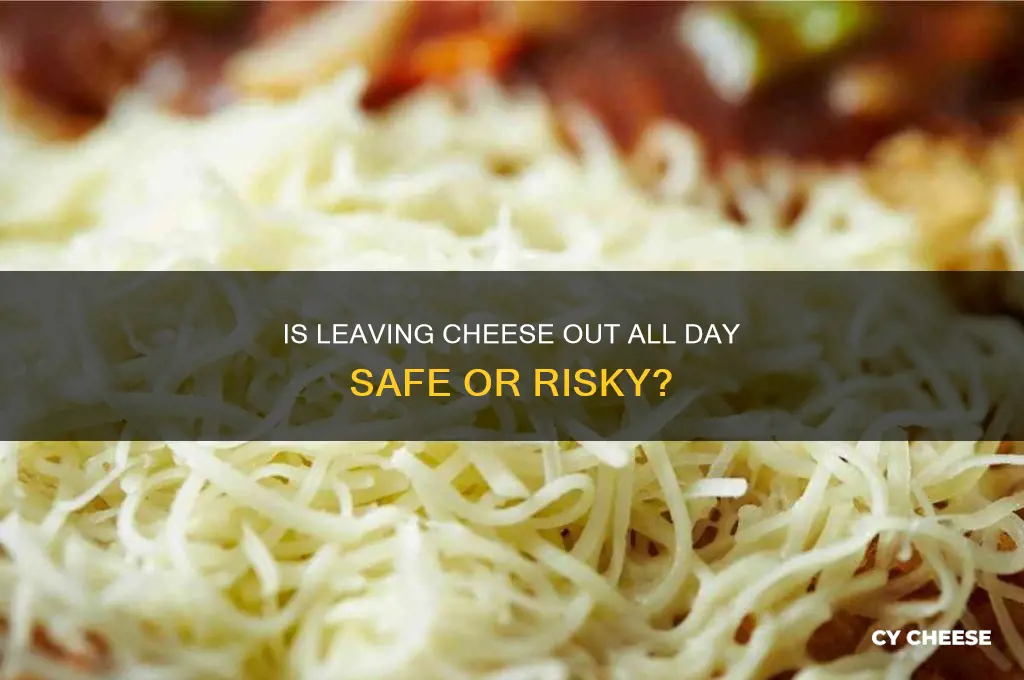 is it ok to leave cheese out all day