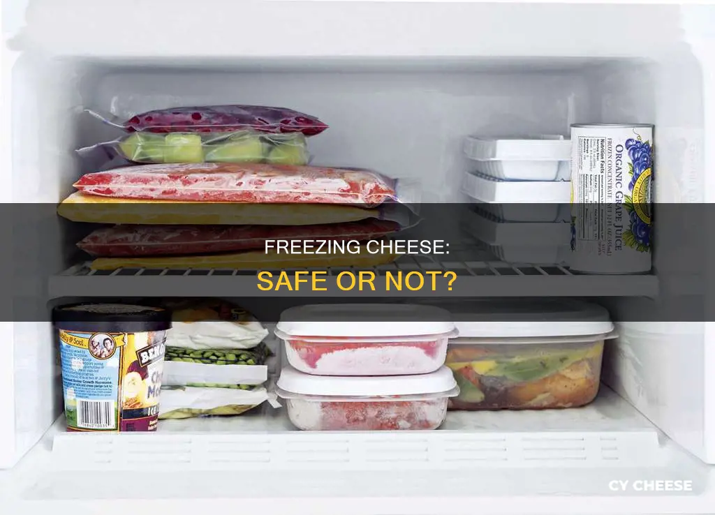 is it safe to put raw cheese in freezer