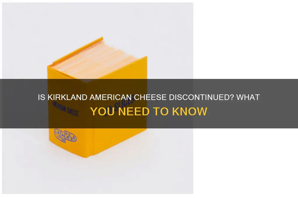 is kirkland american cheese discontinued