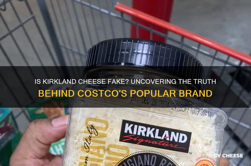 is kirkland cheese fake