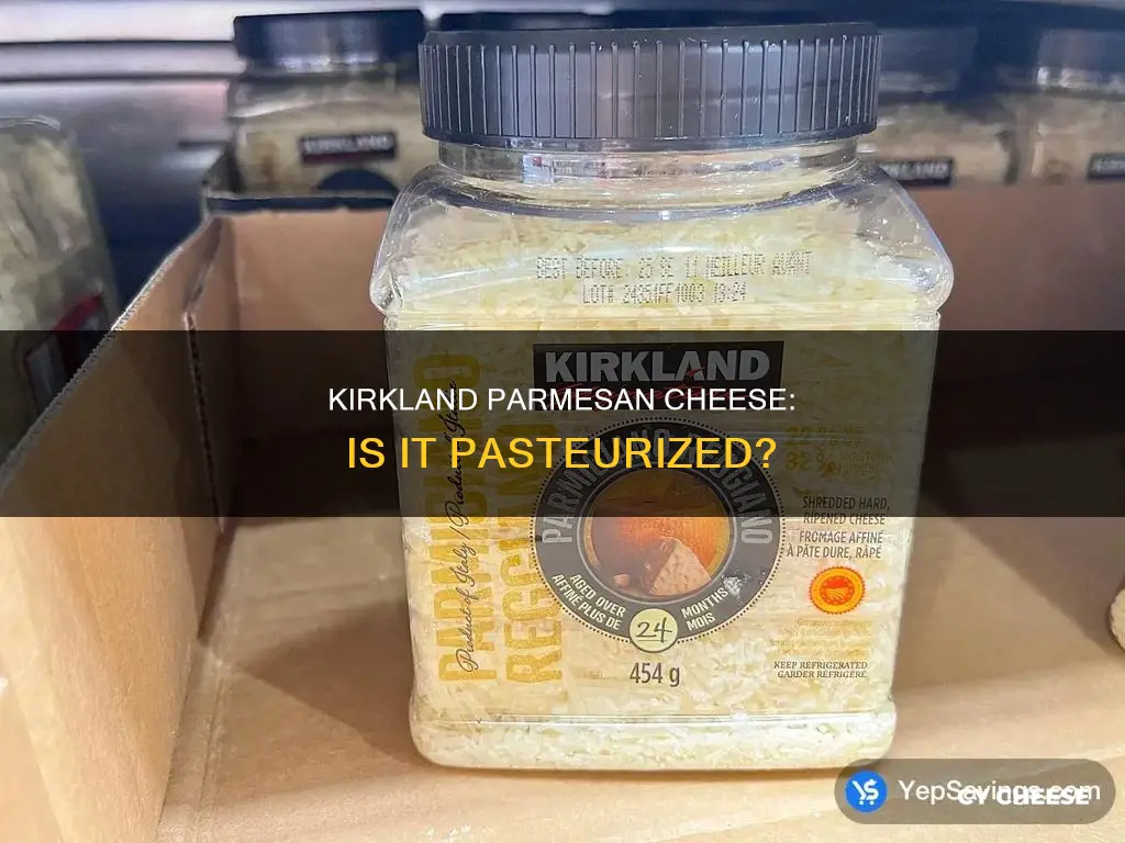 is kirkland parmesan cheese pasteurized