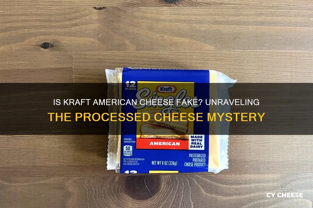 is kraft american cheese fake