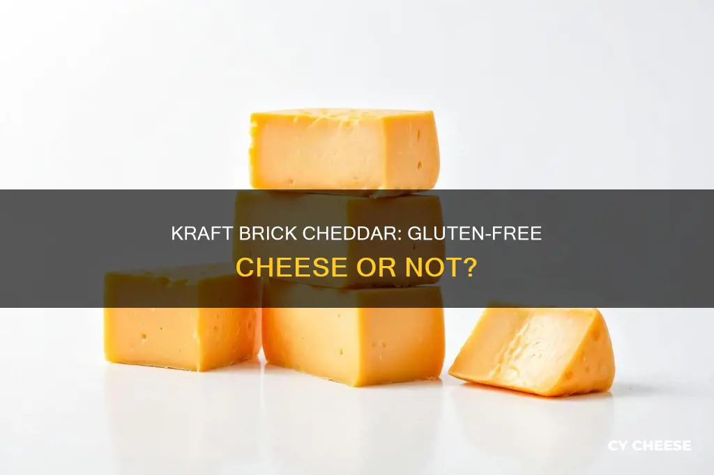 is kraft brick cheddar cheese gluten free