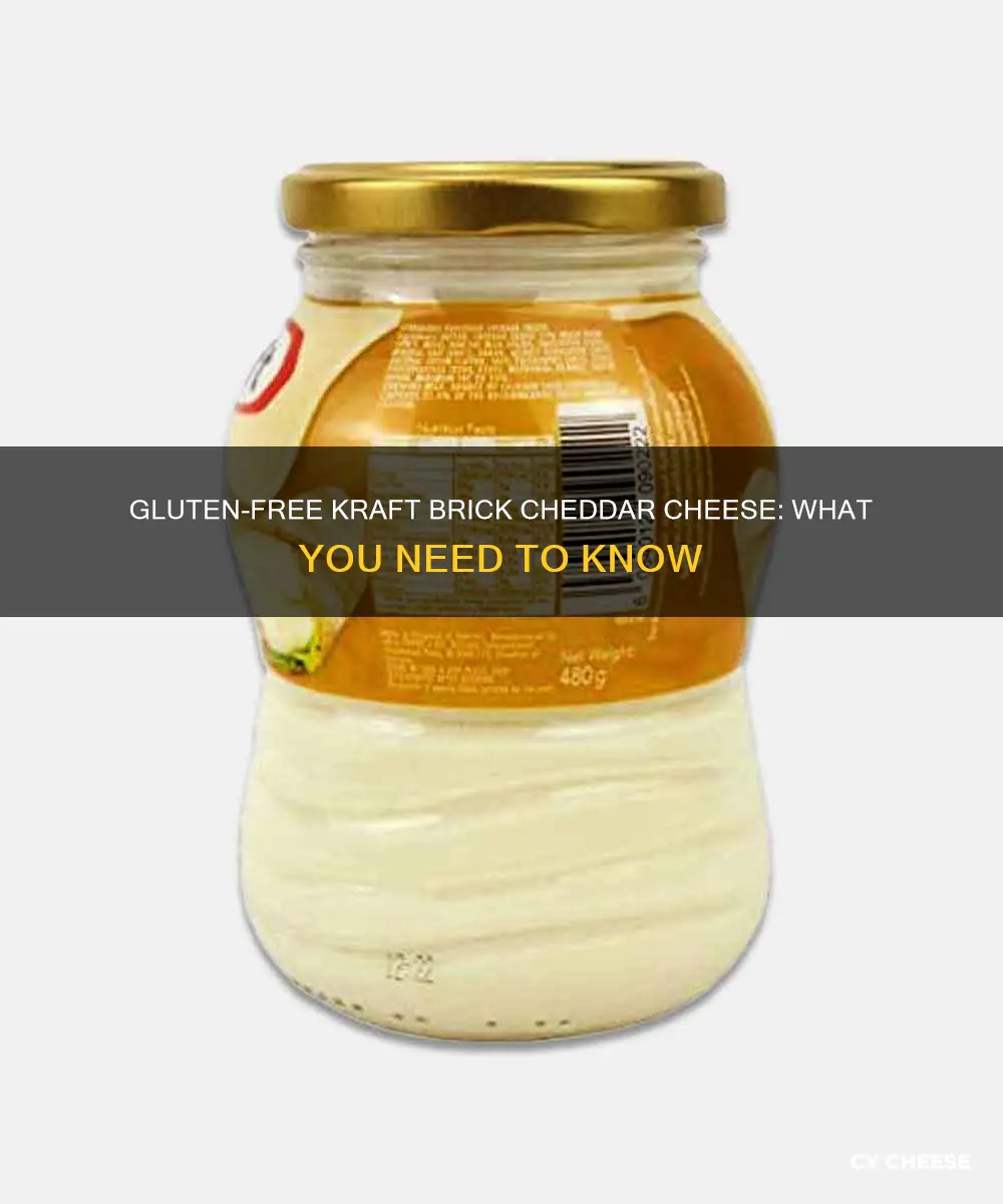 is kraft brick cheddar cheese gluten free