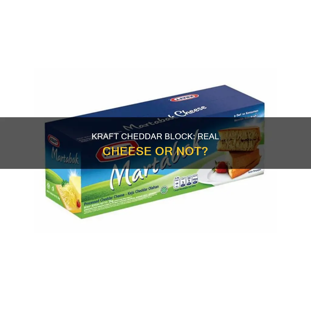 is kraft cheddar block real cheese