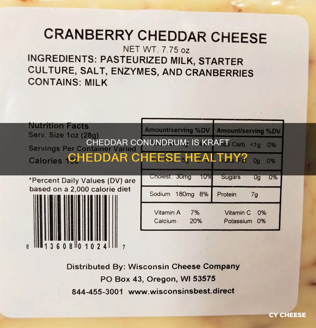 is kraft cheddar cheese healthy