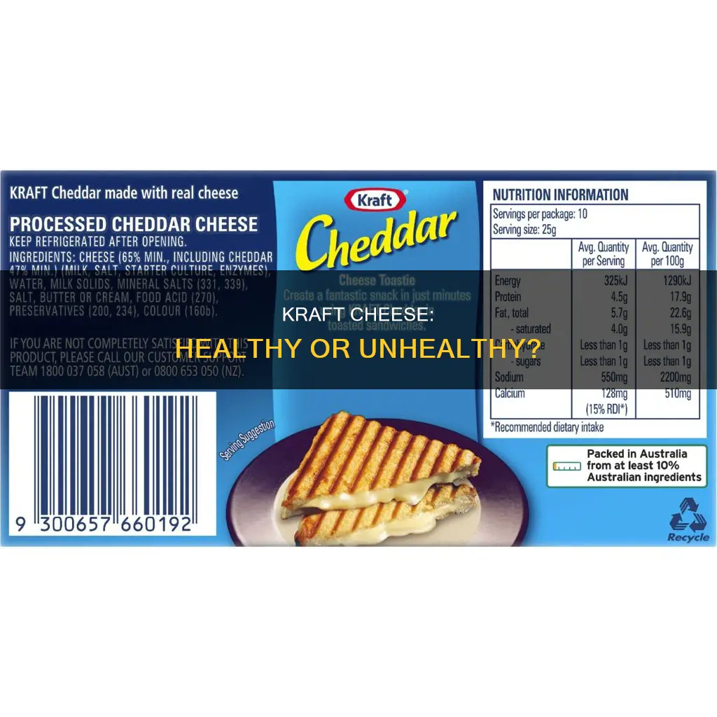 is kraft cheese bad for you