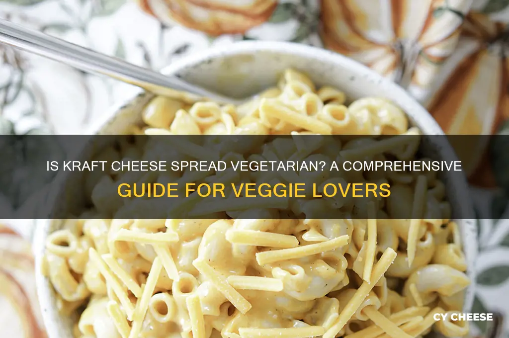 is kraft cheese spread vegetarian