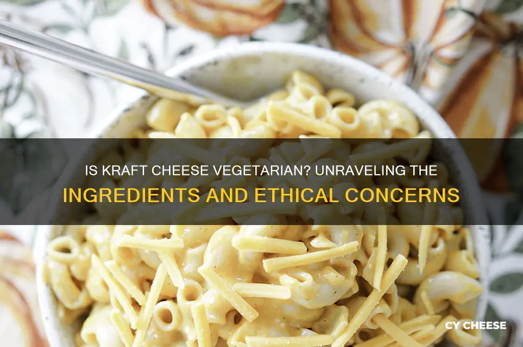 is kraft cheese vegetarian