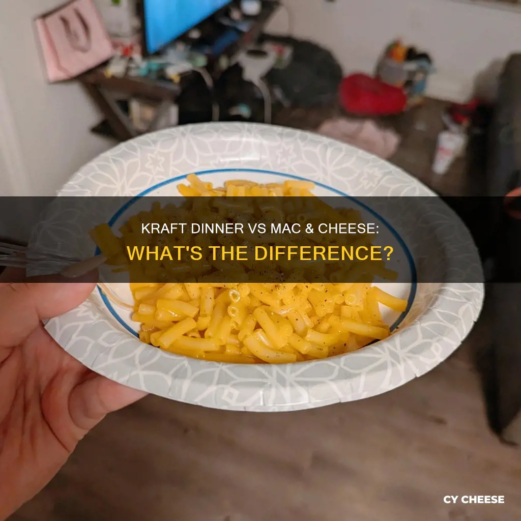 is kraft dinner the same as kraft macaroni and cheese