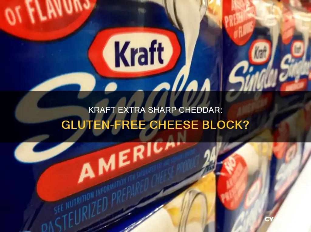 is kraft extra sharp cheddar block cheese gluten free