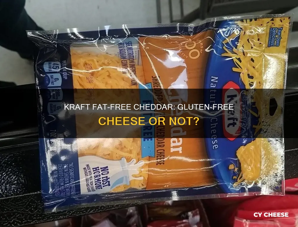 is kraft fat free shredded cheddar cheese gluten free