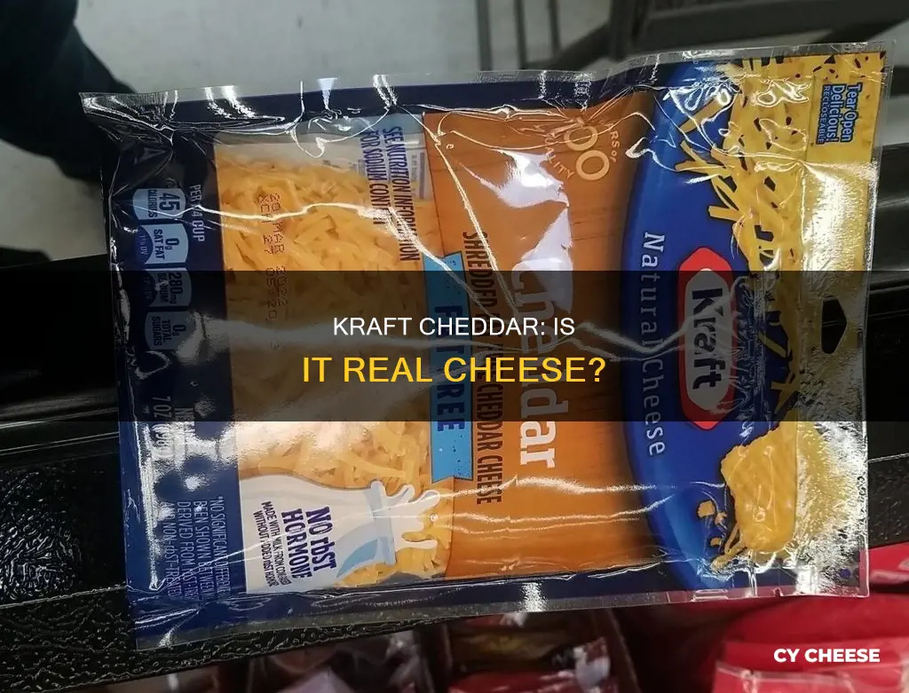 is kraft grated cheddar cheese really cheese