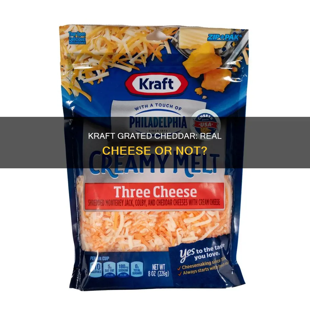 is kraft grated cheddar cheese really cheese