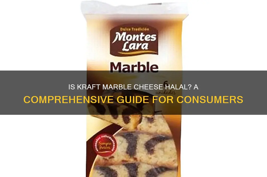 is kraft marble cheese halal