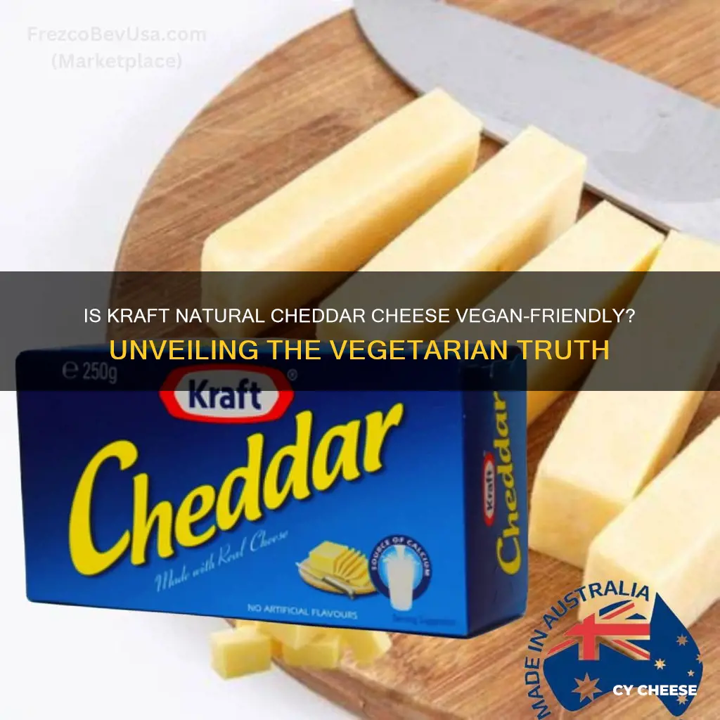 is kraft natural cheddar cheese vegetarian