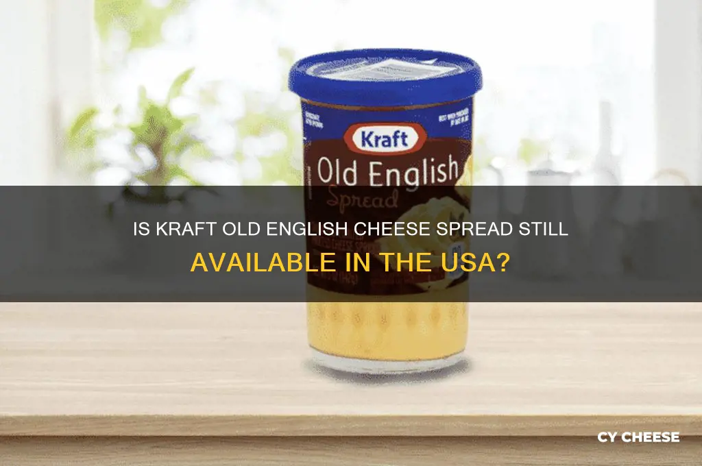 is kraft old english cheese spread discontinued in usa