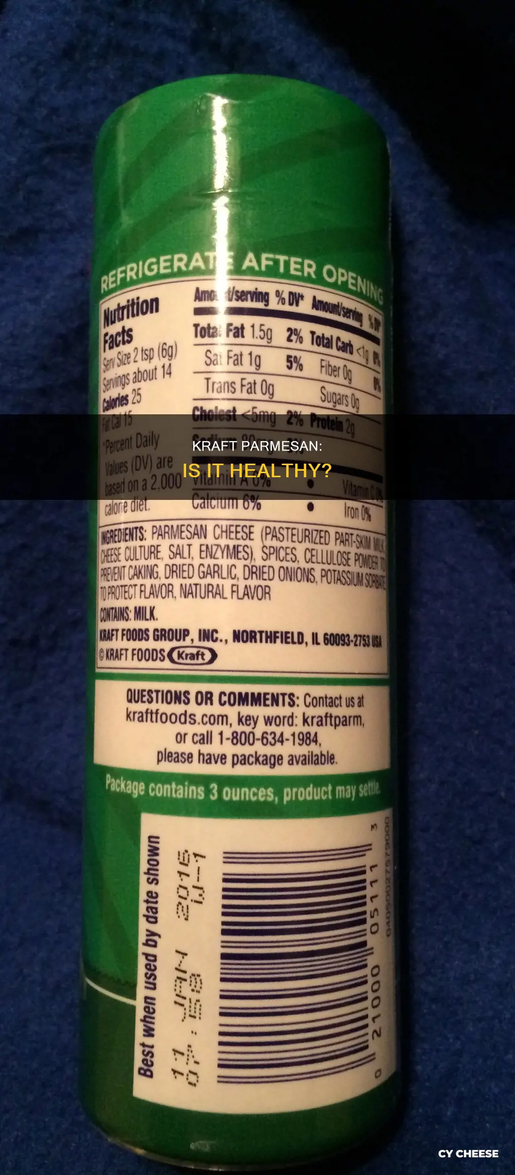 is kraft parmesan cheese bad for you