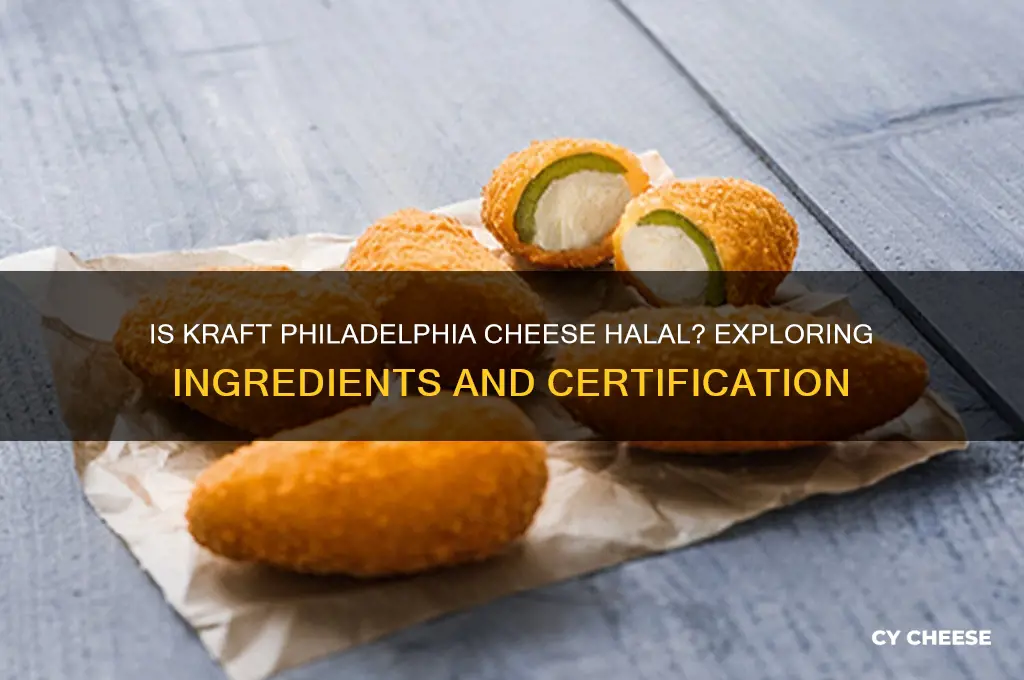 is kraft philadelphia cheese halal