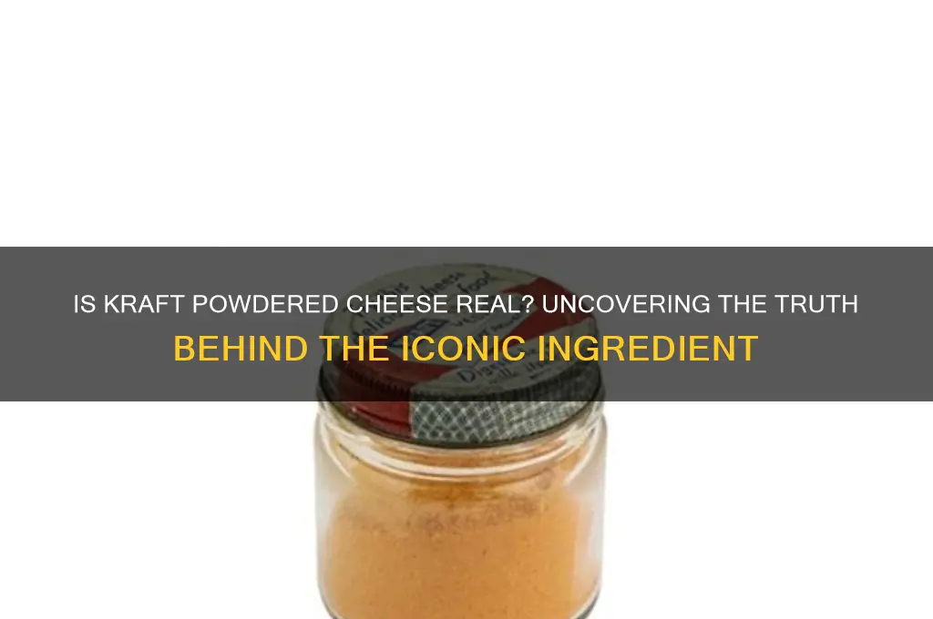 is kraft powdered cheese real