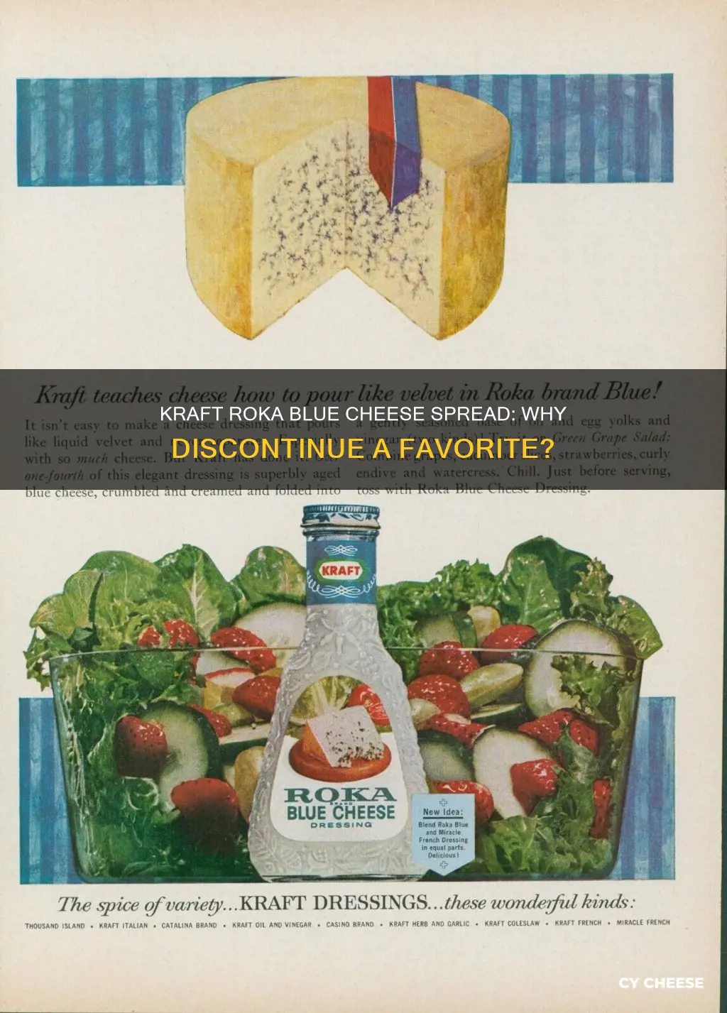 is kraft roka blue cheese spread discontinued