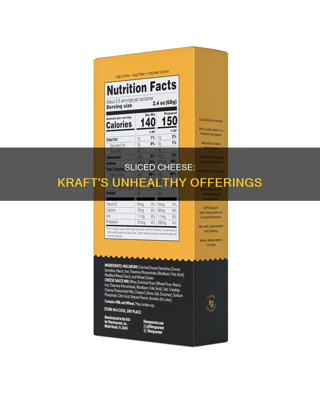 is kraft sliced cheese bad for you