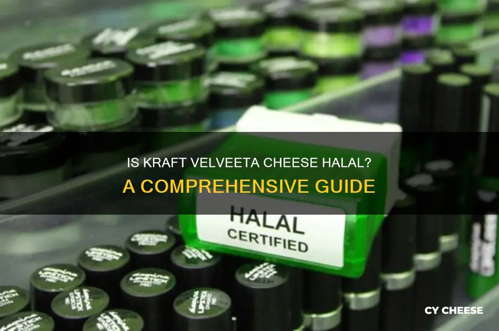 is kraft velveeta cheese halal