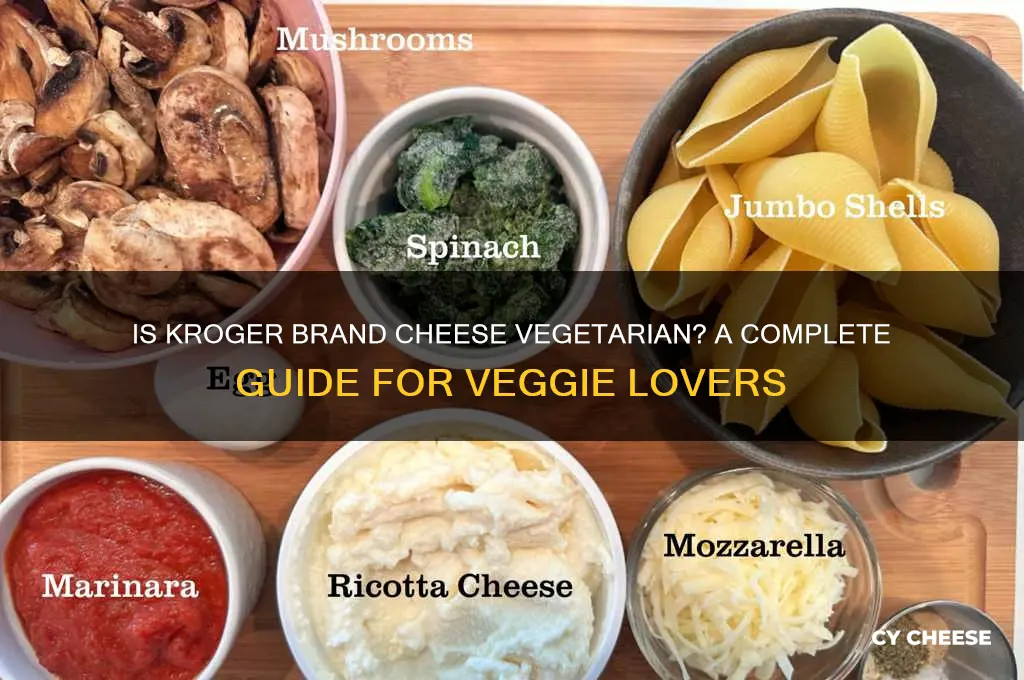 is kroger brand cheese vegetarian