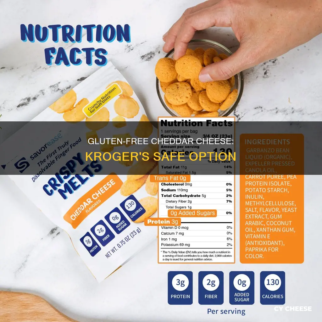 is kroger cheddar cheese gluten free
