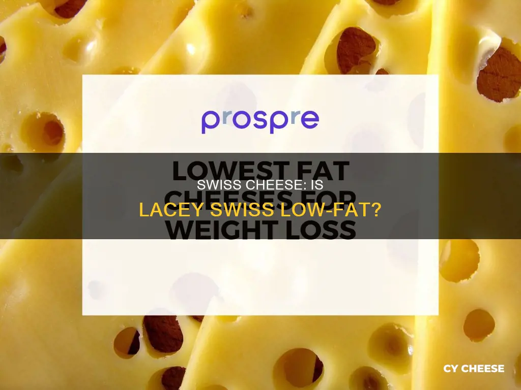 is lacey swiss cheese low fat