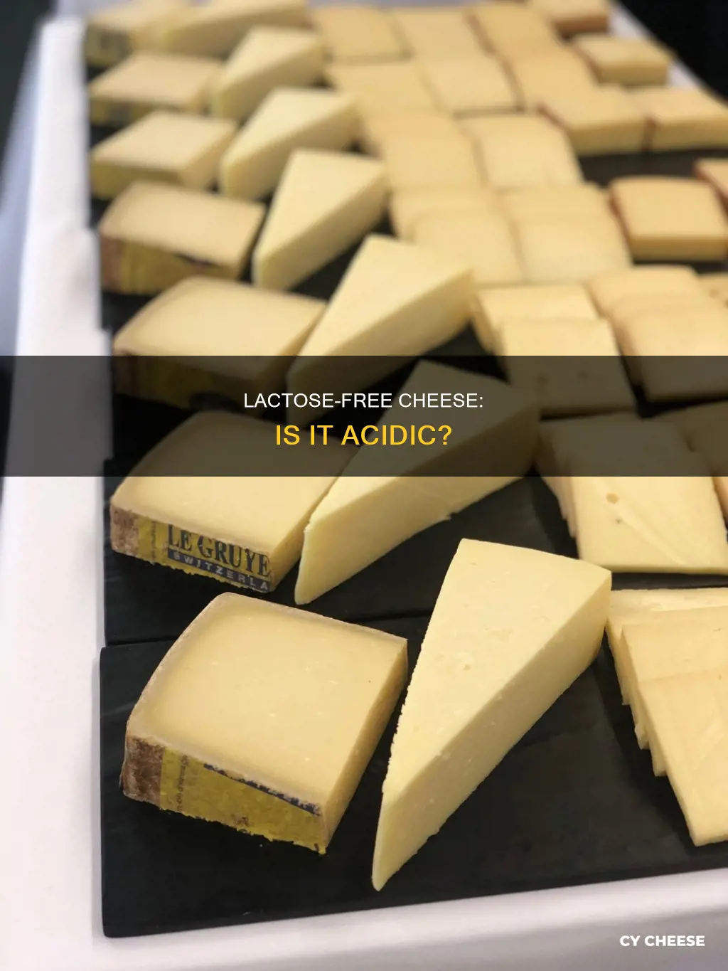 is lactose free cheese acidic