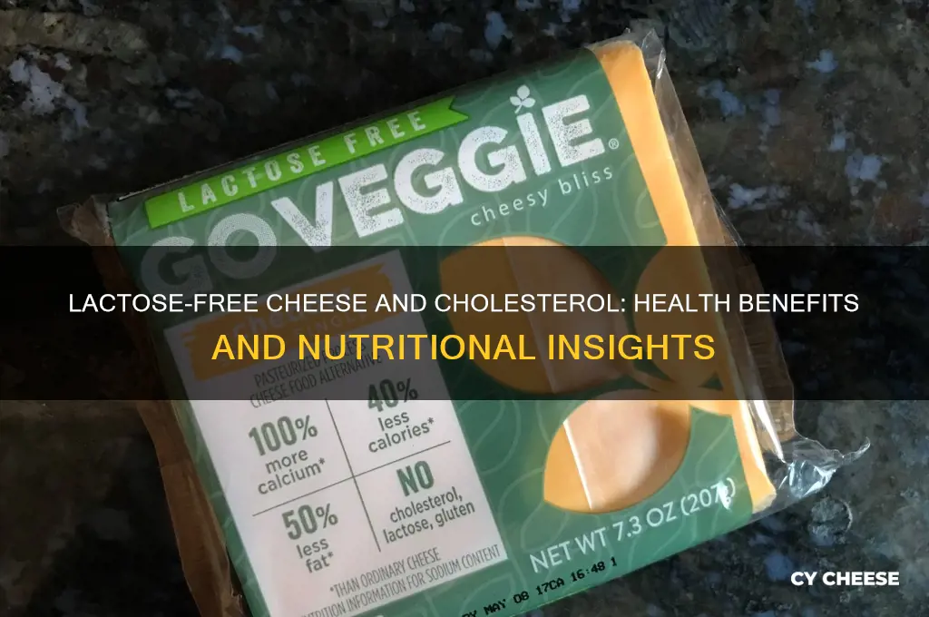 is lactose free cheese good for cholesterol