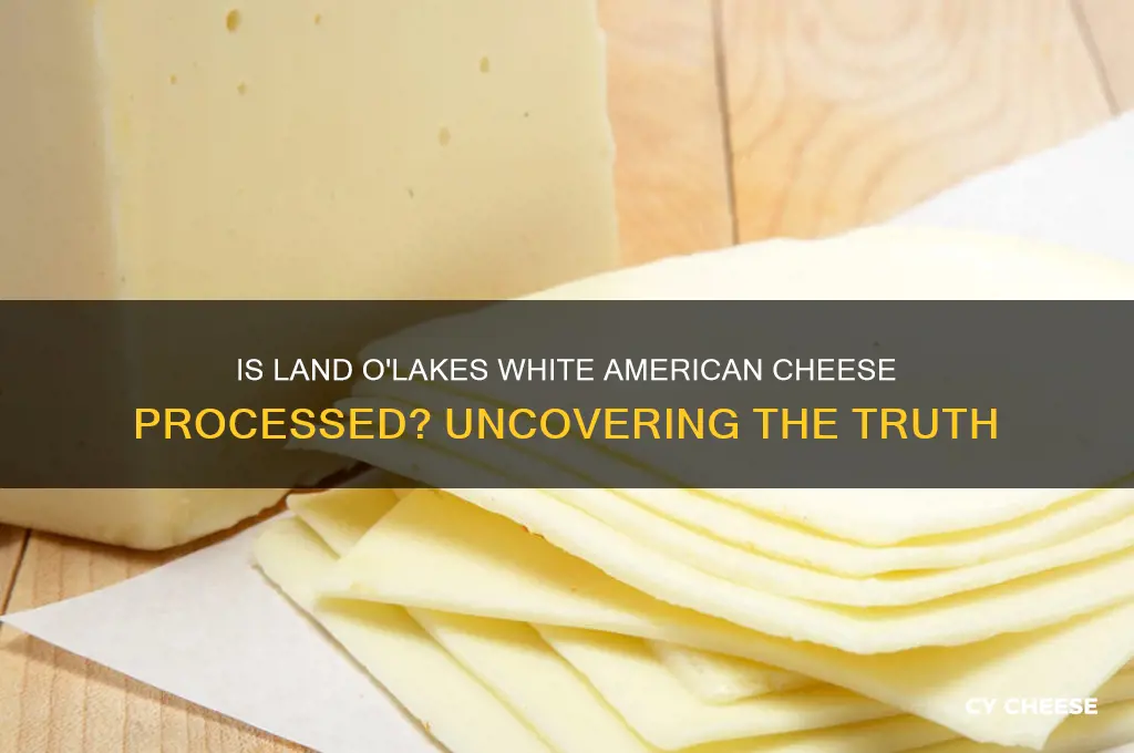 is land o lakes white american cheese processed