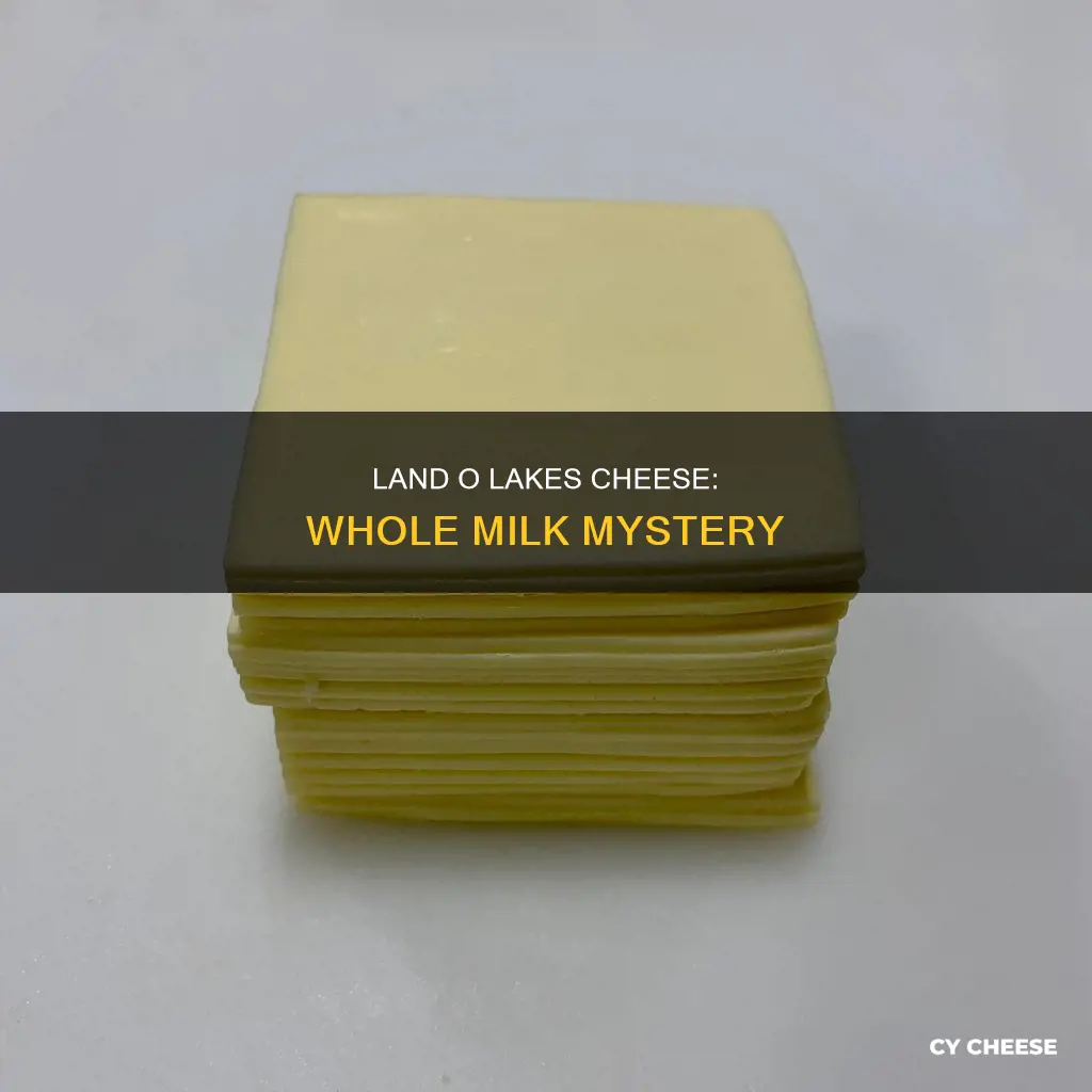 is land of lakes cheese made with whole milk