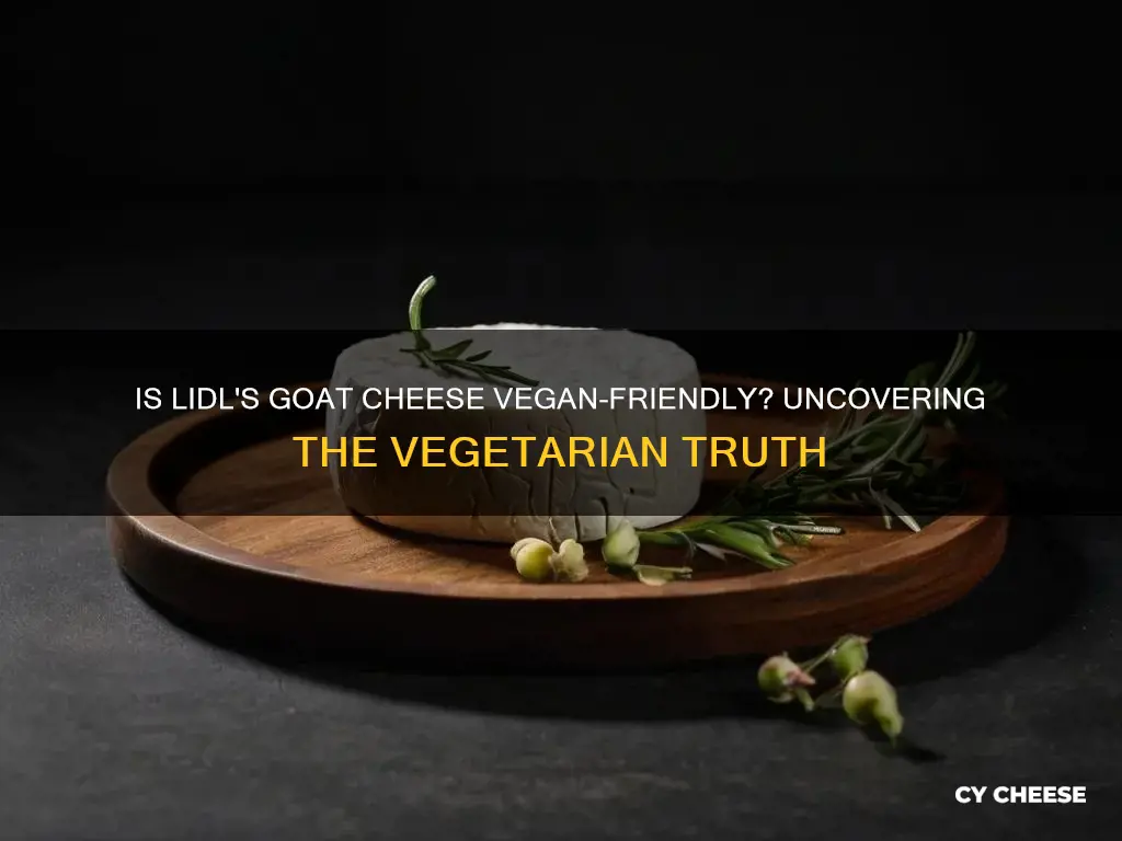 is lidl goats cheese vegetarian