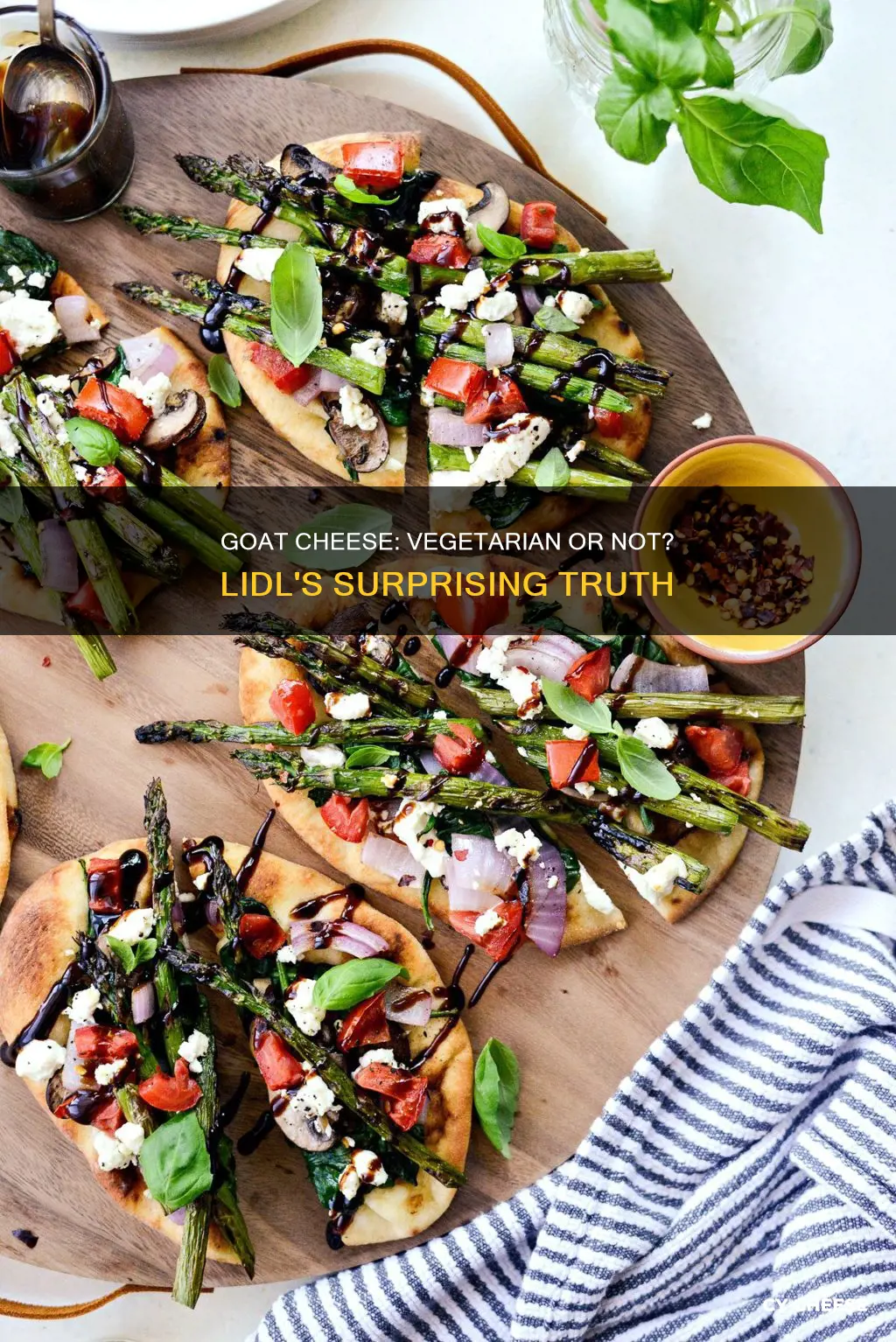 is lidl goats cheese vegetarian