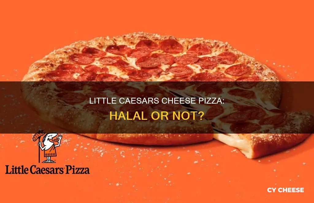 is little caesars cheese pizza halal