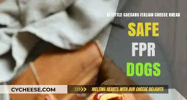 Is Little Caesars Italian Cheese Bread Safe for Dogs?