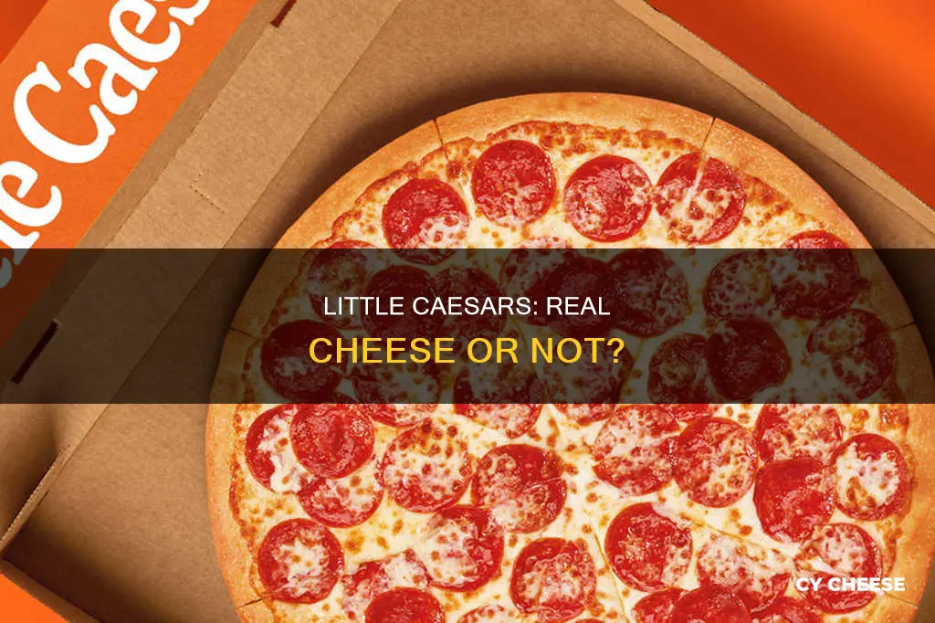 is little caesars made with real cheese