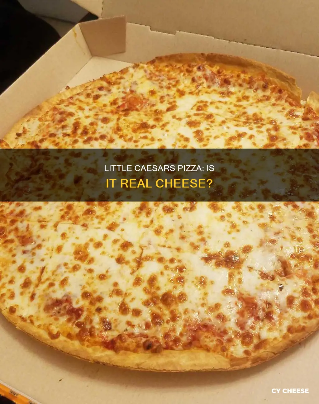 is little caesars pizza real cheese