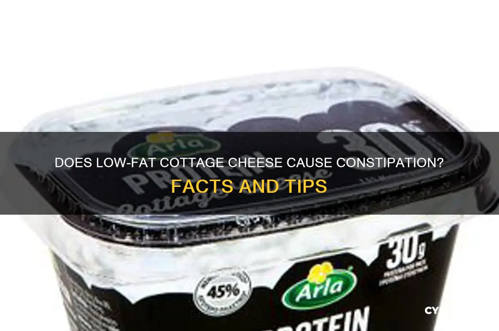 is low fat cottage cheese constipating