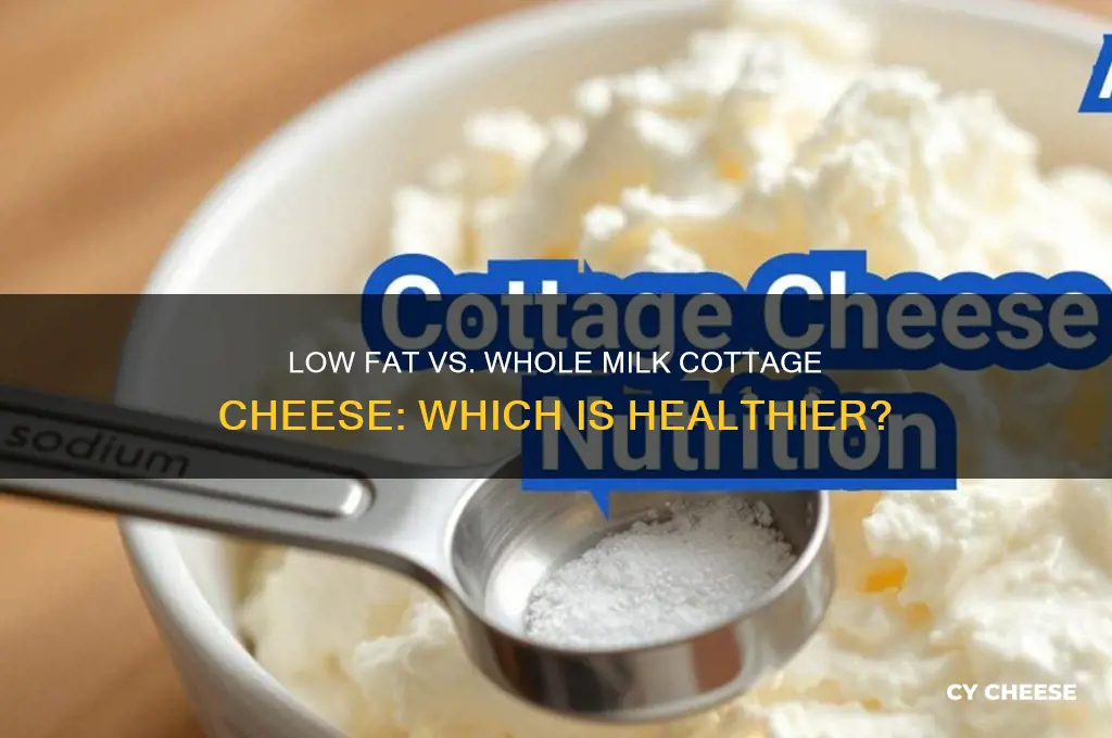is low fat or whole milk cottage cheese