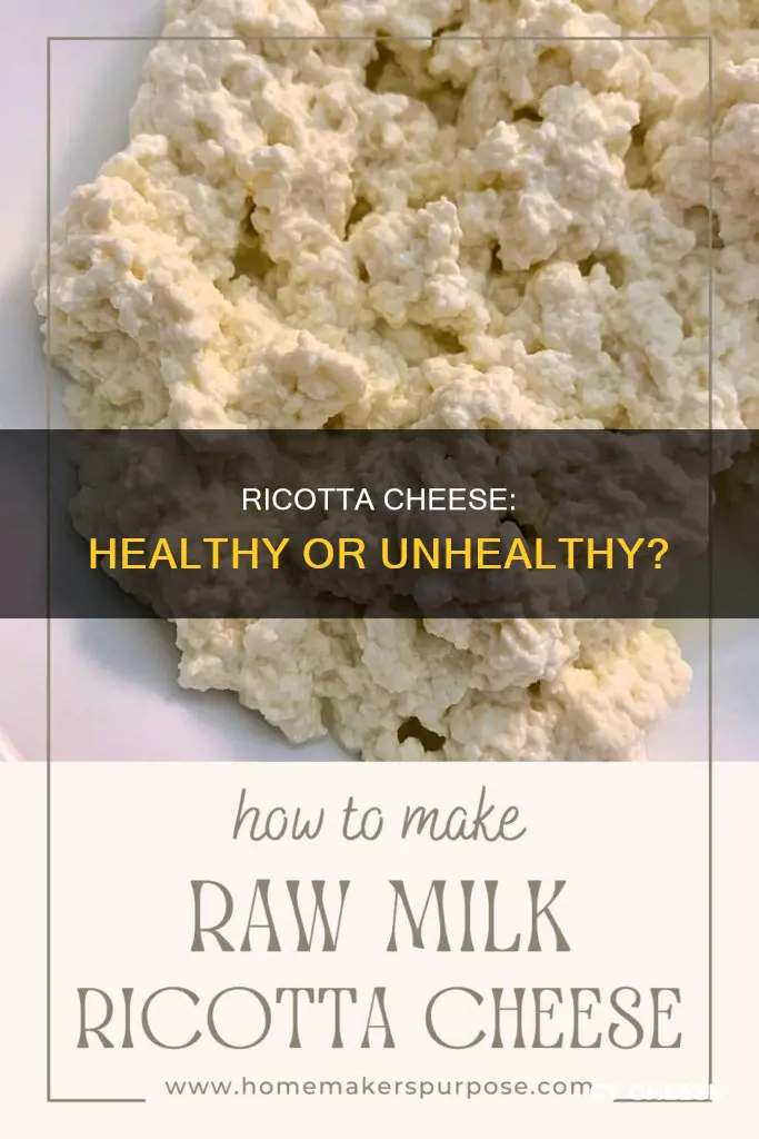 is low fat ricotta cheese healthy