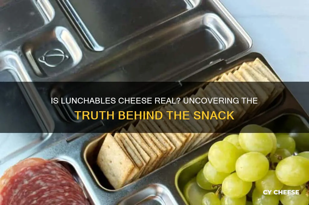 is lunchable cheese real