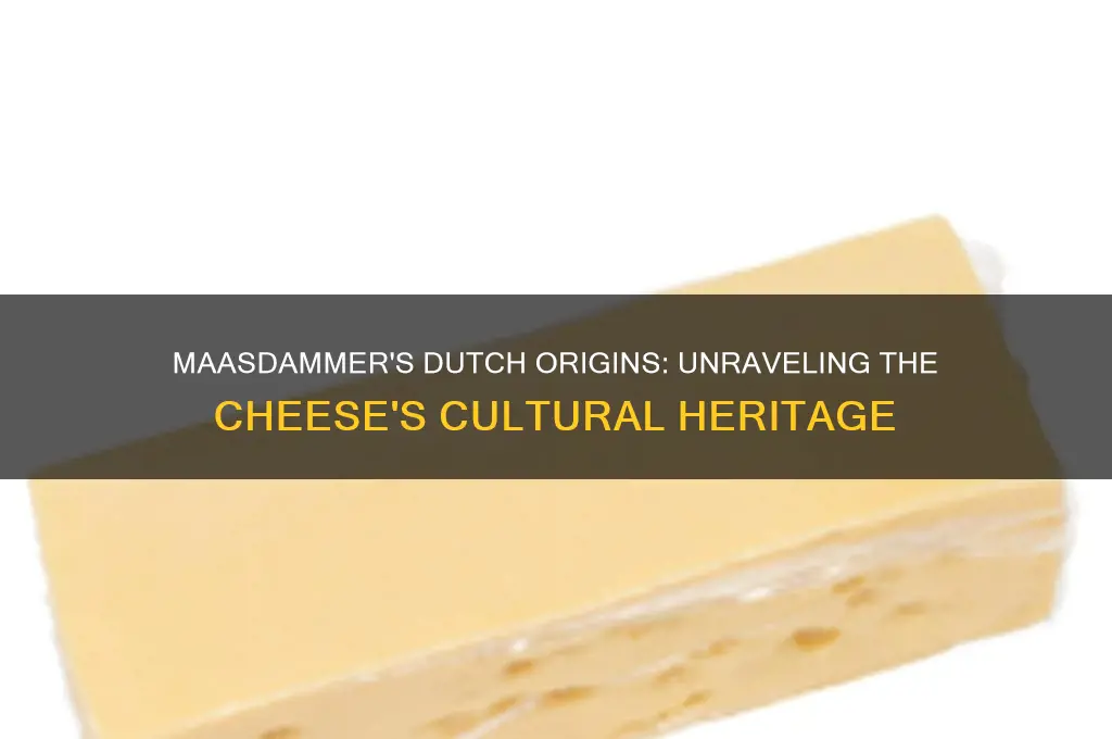 is maasdammer a dutch cheese