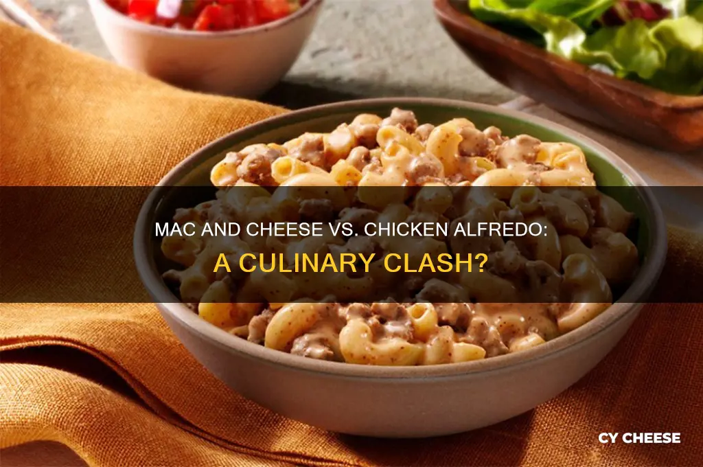is macaroni and cheese not good with chicken alfredo